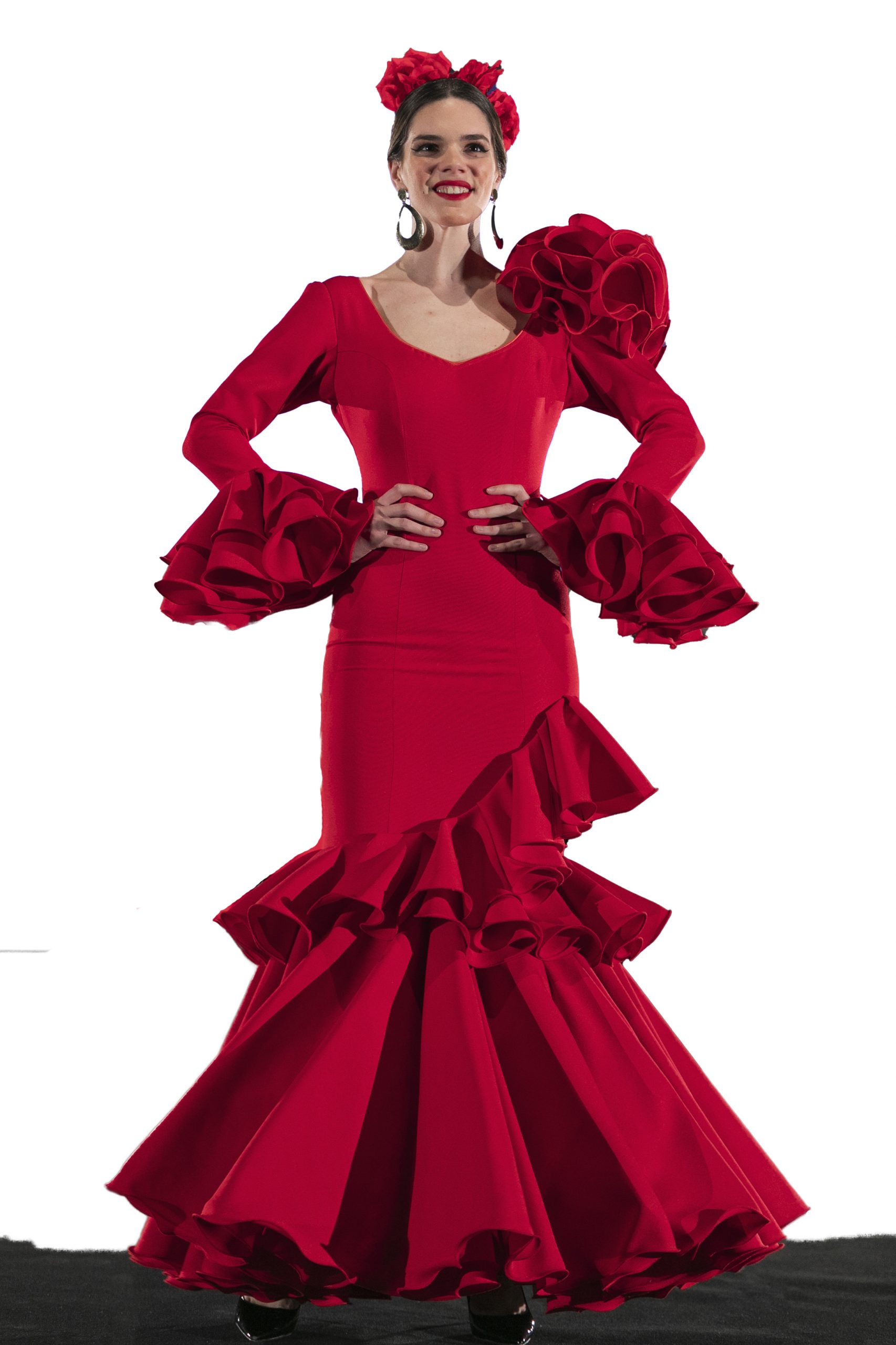 Patrón vestido de flamenca con cascada y gran Hita Arcos 2023 cita previa 685531861