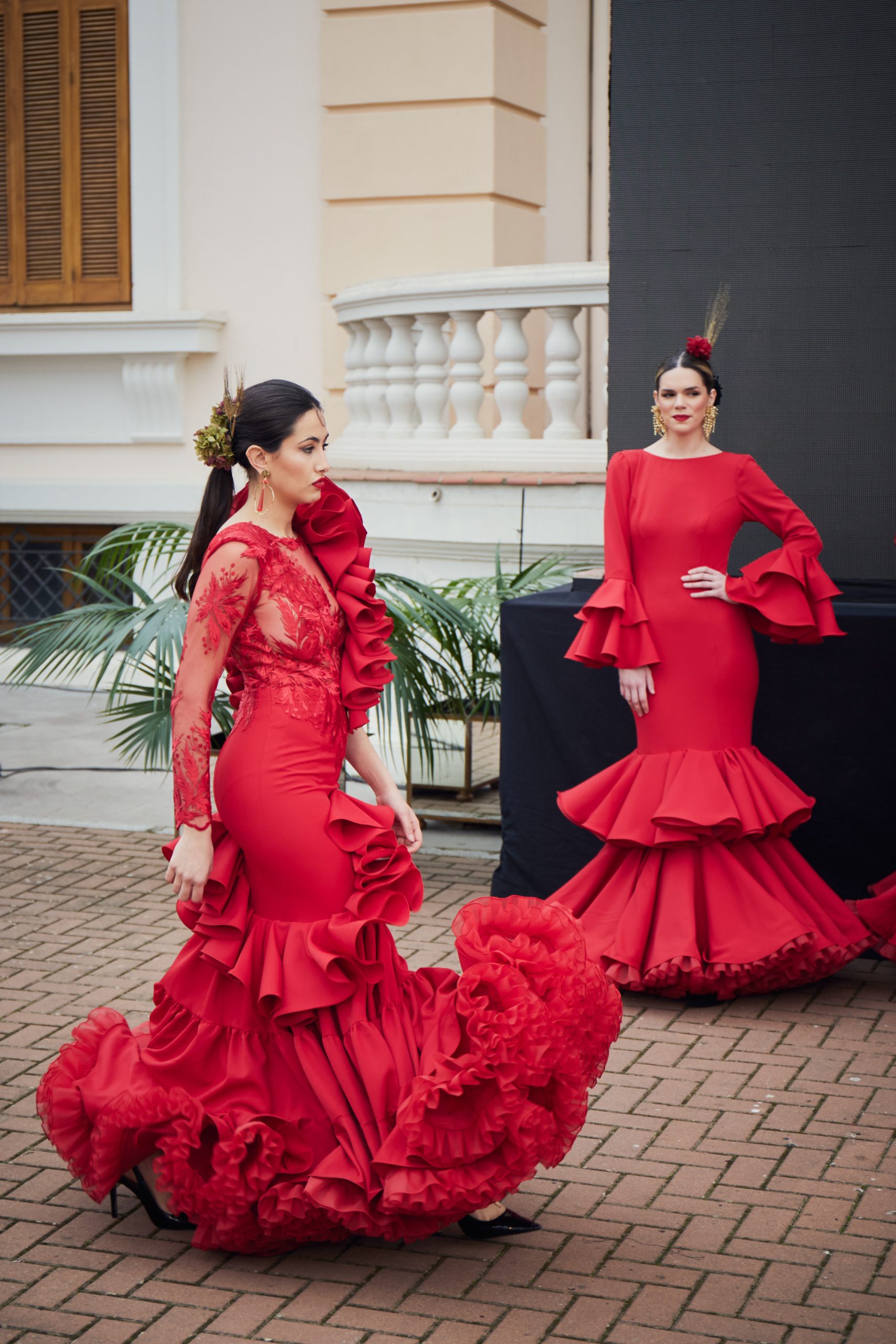 Vestido De Gitana Encaje - Vestido De Flamenca Rojo 2023